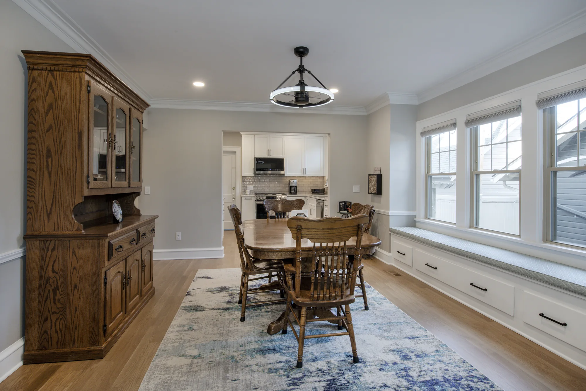 Dining room viewed back toward the kitchen